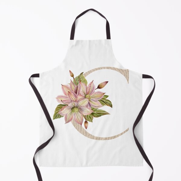 Item preview, Vintage Beige Letter C With Abstract Flowers and Leaves. Floral Letter C designed and sold by silviaol.