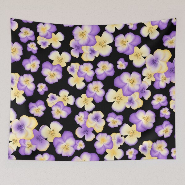 Item preview, purple yellow pansy designed and sold by wsdsn.