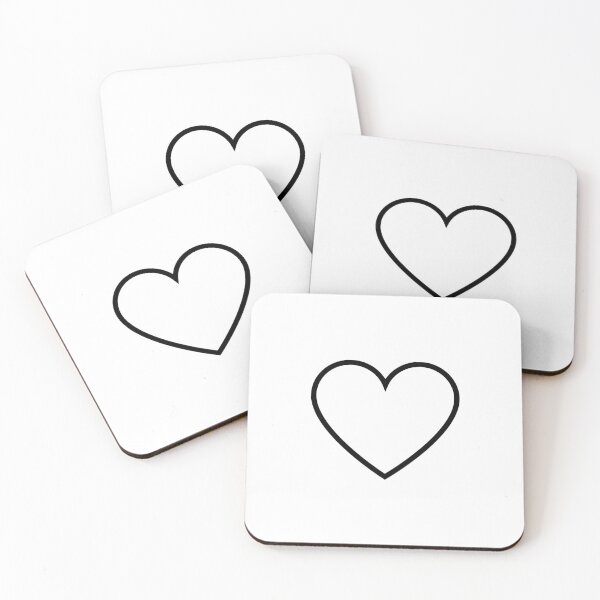 Item preview, simple black heart | designed and sold by mochipath.