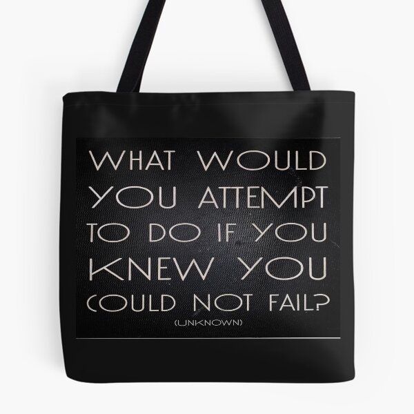 Item preview, What would you attempt to do if you knew you could not fail designed and sold by MrCsStores.