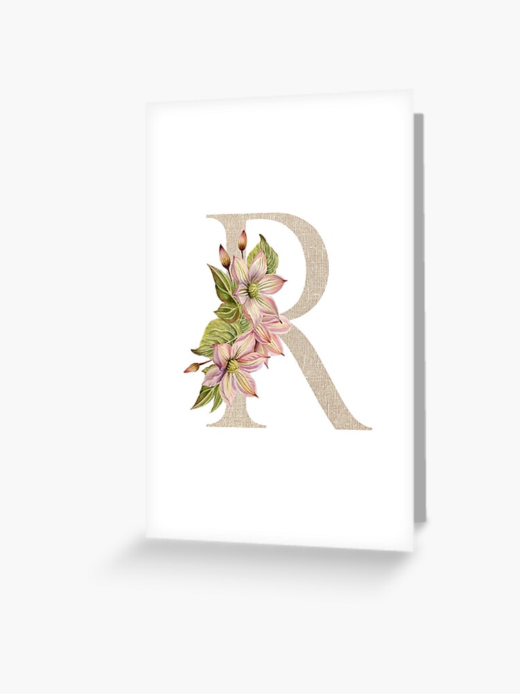 Letter R Monogram Initial Olive Green Pearl White Aesthetic Abstract  Pattern Painting On Canvas - Monogram R - Mug