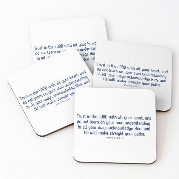 Item preview, Trust in the LORD with all your heart, and do not learn on your own understanding. In all your ways acknowledge Him, and He will make straight your paths. -Bible Sayings designed and sold by rajasekhark.