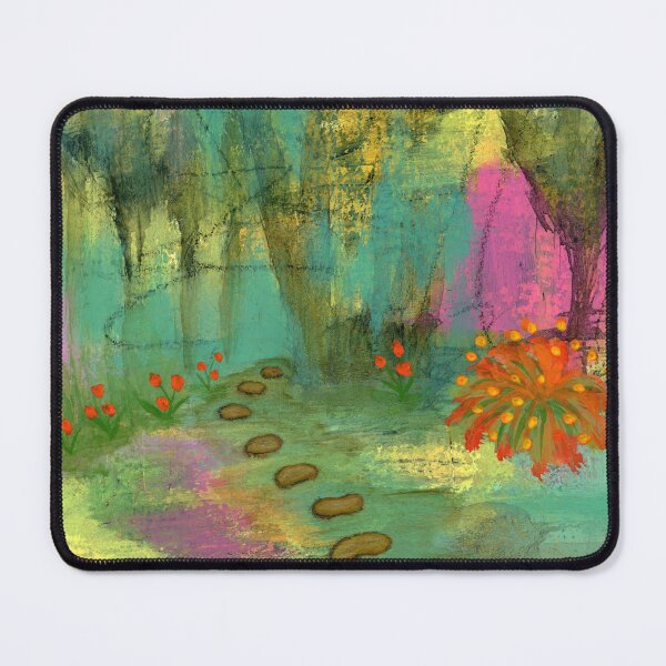 Item preview, A Fresh Start 1, Abstract Landscape Art Flowers Forest Painting designed and sold by Itaya Art.