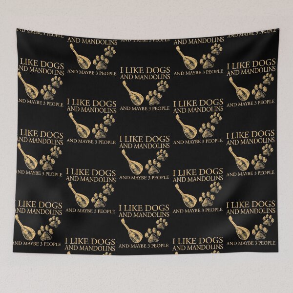 Item preview, Dogs and Mandolins retro designed and sold by SweetPea49.