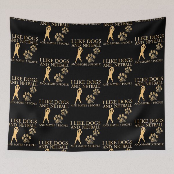 Item preview, Dogs and Netball Retro designed and sold by SweetPea49.