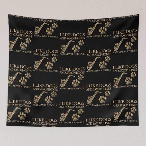 Item preview, Dogs and Saxophones Retro designed and sold by SweetPea49.