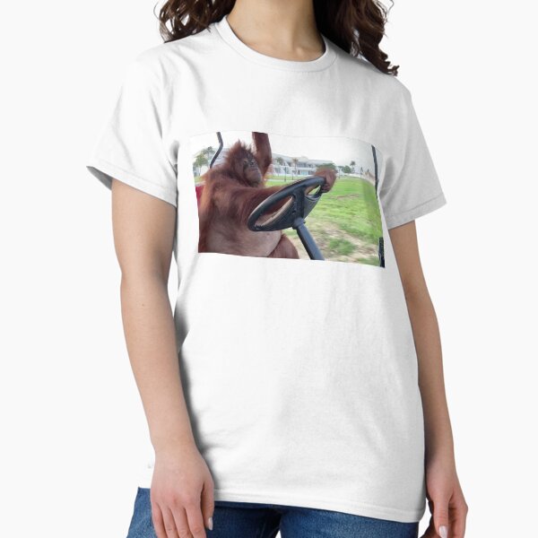 Item preview, Orangutan Driving Golf Cart designed and sold by wheppa.