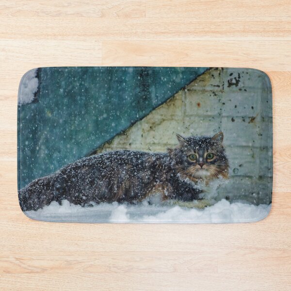 Item preview, Siberian Forest Kitten in the snow designed and sold by KDartisticeye.