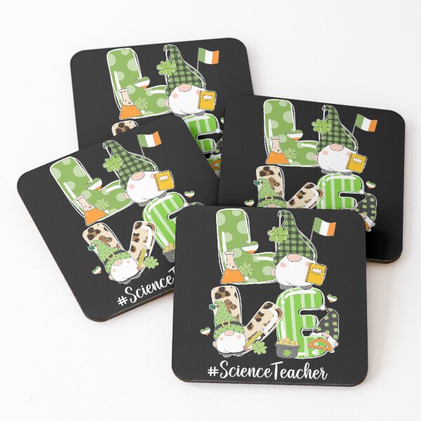 Item preview, Cute Gnome Shamrock LOVE ScienceTeacher Patricks Day Irish designed and sold by LemmikkiBadley.