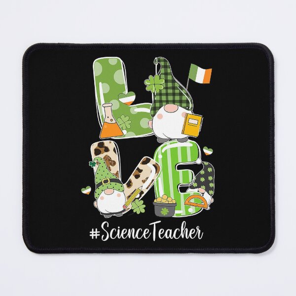 Item preview, Cute Gnome Shamrock LOVE ScienceTeacher Patricks Day Irish designed and sold by LemmikkiBadley.