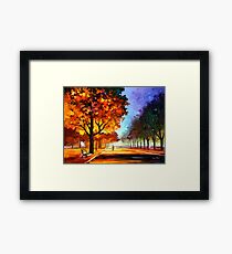 FLAMING NIGHT - Leonid Afremov Framed Print