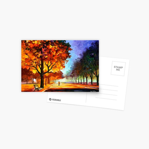 FLAMING NIGHT - Leonid Afremov Postcard