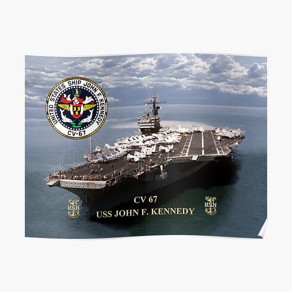 CV-67 USS John F. Kennedy  Poster