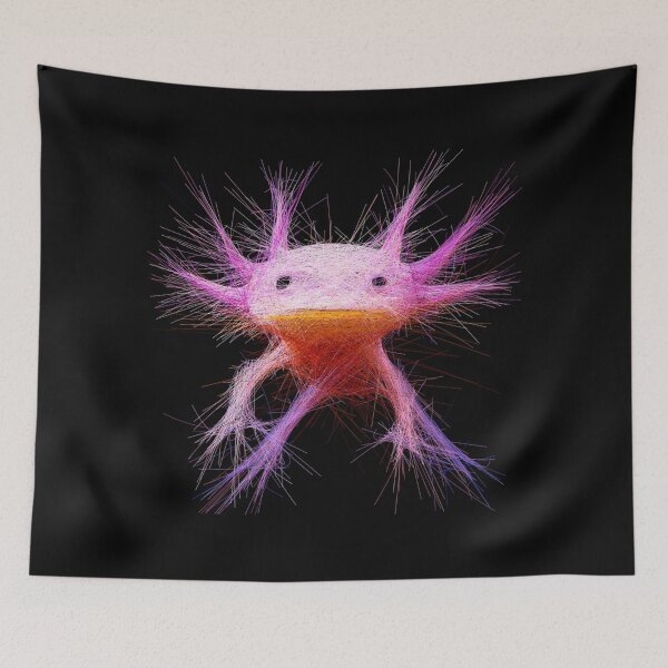 Item preview, Angry axolotl - Axolotl grunge style - Axolotl larve designed and sold by H Jonas.