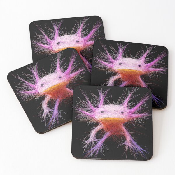 Item preview, Angry axolotl - Axolotl grunge style - Axolotl larve designed and sold by H Jonas.