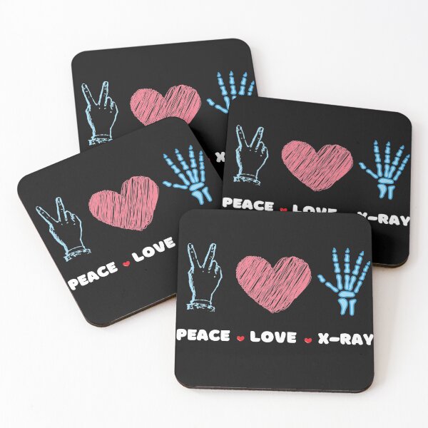 Item preview, Peace Love X-Ray Radiology Shirt designed and sold by PuPPuB.