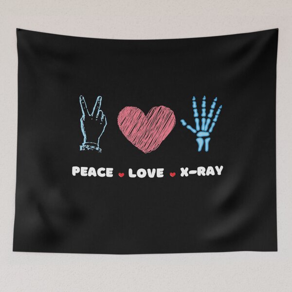 Item preview, Peace Love X-Ray Radiology Shirt designed and sold by PuPPuB.