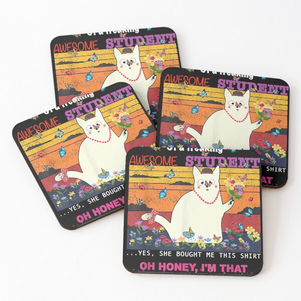 Item preview, retro student gift for teacher end school year cats lovers  designed and sold by barnettzuka.