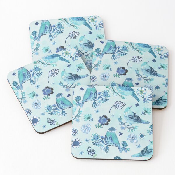 Item preview, Blue Bird Floral Watercolor  designed and sold by SweetTea4U.