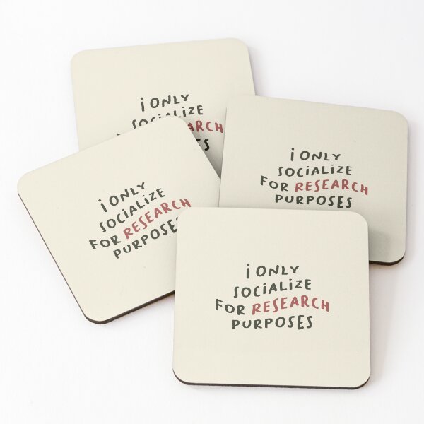 Item preview, I Only Socialize for Research Purposes, Psychology Funny Saying designed and sold by Artestygraphic.