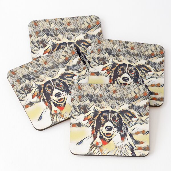 Item preview, Border collie portrait -Kandinsky style designed and sold by Fitandstylish.
