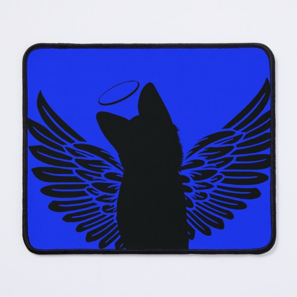 Item preview, GSD, German Shepherd Stickers - German Shepherd Dog with Wings Sticker designed and sold by JuleBoltz.