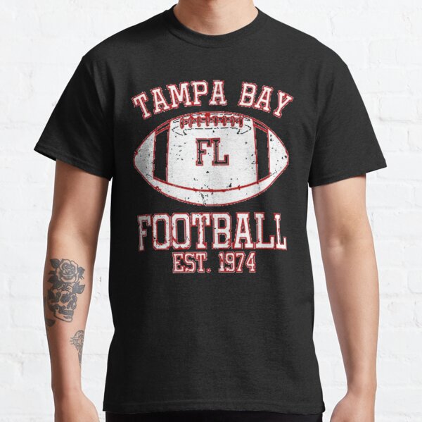 Tampa Bay Buccaneers Long T-Shirt Graphic Men Cotton Blend TB Bucs