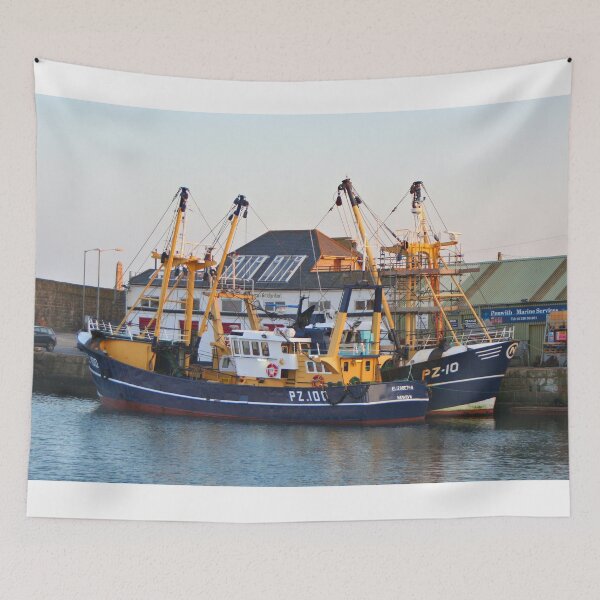 Item preview, Fishing boats, Penzance, England  designed and sold by FranWest.