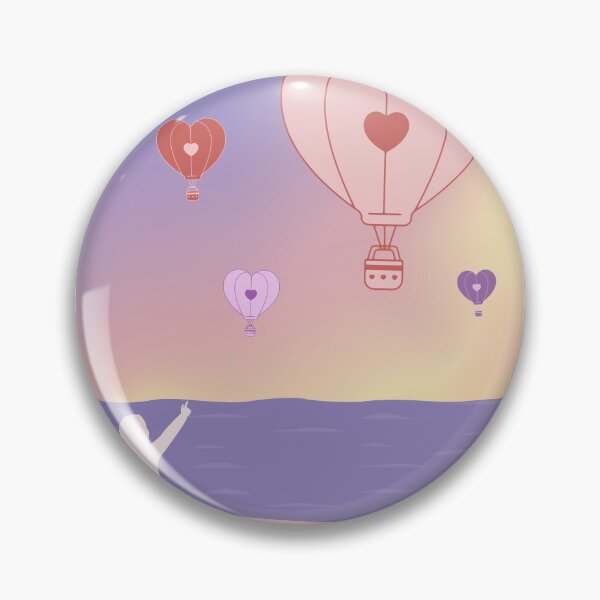 Item preview, pastel hot air balloons on the beach | designed and sold by mochipath.