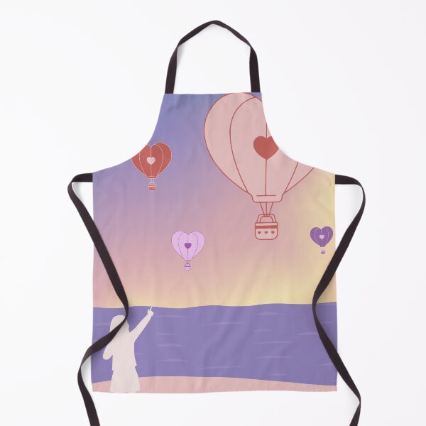 Item preview, pastel hot air balloons on the beach | designed and sold by mochipath.