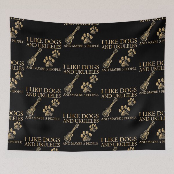 Item preview, Vintage Dogs And Ukuleles  designed and sold by SweetTea4U.