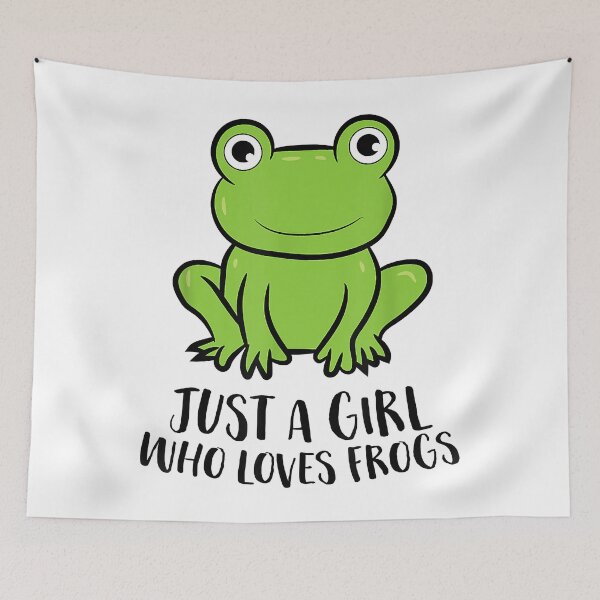 Item preview, Just A Girl Who Loves Frogs Funny Frog Lovers designed and sold by spherevilla.
