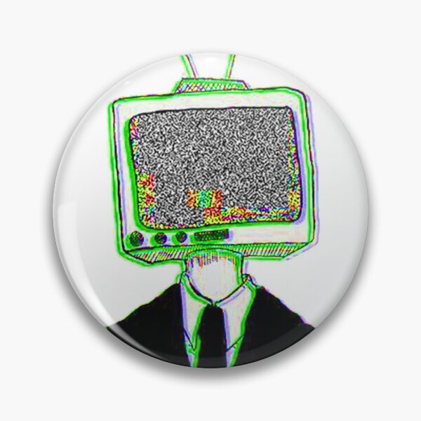 Artikelvorschau, TVHead Glitch Art Decal Sticker Version 2.0 Grüne Glitch Version entworfen und verkauft von Hitbox.