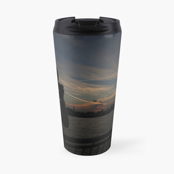London Skyline near Canary Wharf Travel Mug