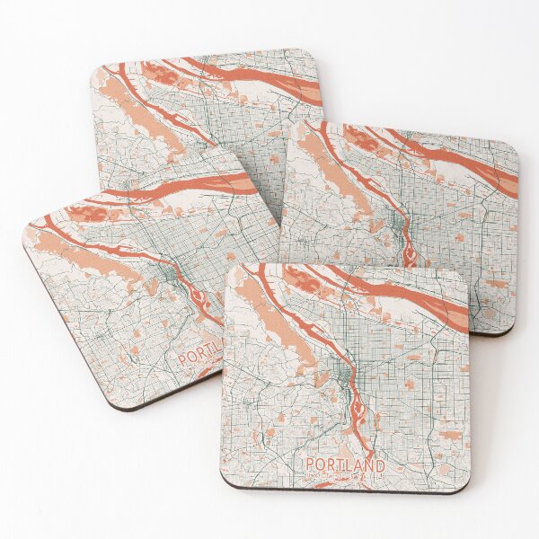 Item preview, Portland City Map of Oregon, USA - Bohemian designed and sold by deMAP.