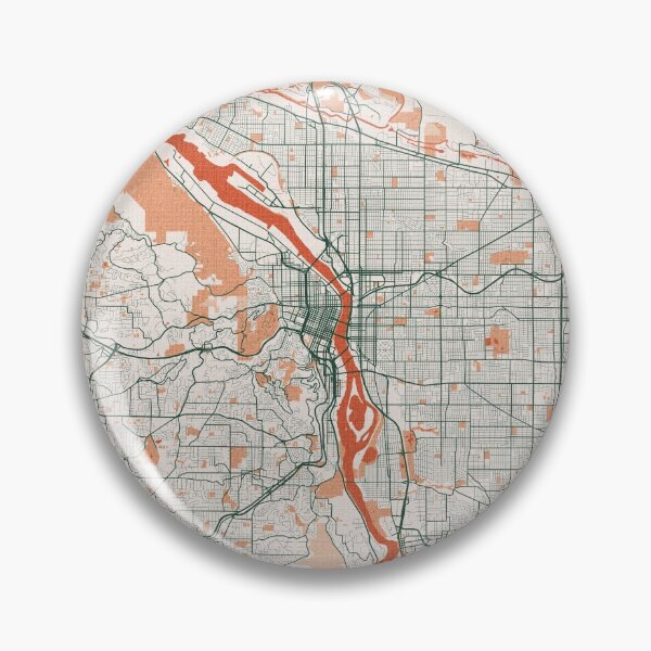 Item preview, Portland City Map of Oregon, USA - Bohemian designed and sold by deMAP.