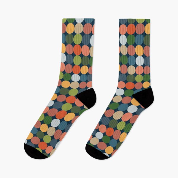 Item preview, Freshca Spots & Dots Mix (Navy background) designed and sold by Wrimple.
