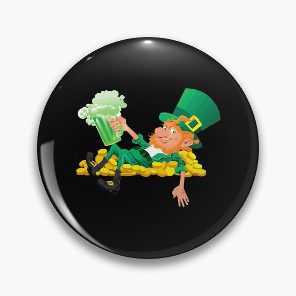 Artikelvorschau, Trinkender Kobold Irish Clover St Patrick_s Day Shamrock entworfen und verkauft von KevinGardner1.