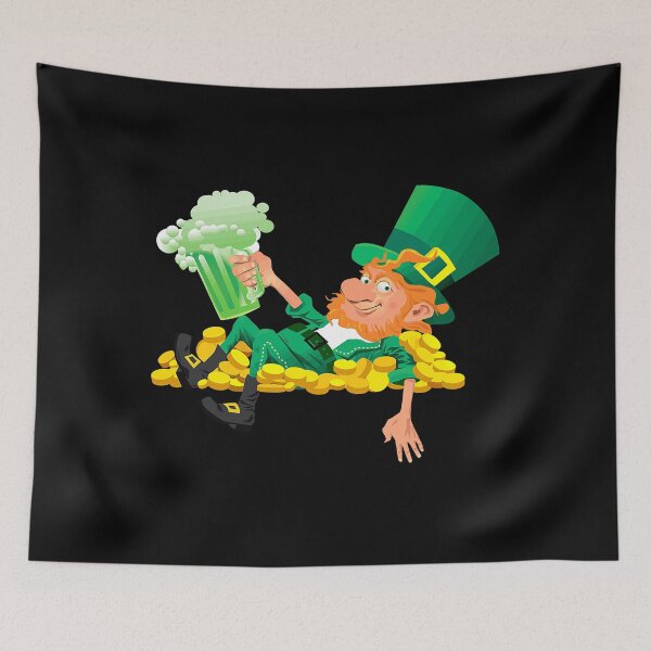 Item preview, Drinking Leprechaun Irish Clover St Patrick_s Day Shamrock designed and sold by KevinGardner1.