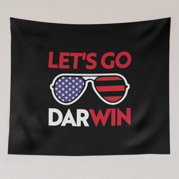 Item preview, Funny Let's Go Darwin Sarcastic Biden Sunglasses designed and sold by pixeljamz.