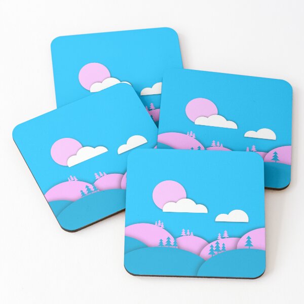 Item preview, Transgender Pride Flag Art Landscape Paper Cut Out designed and sold by cashewdays.