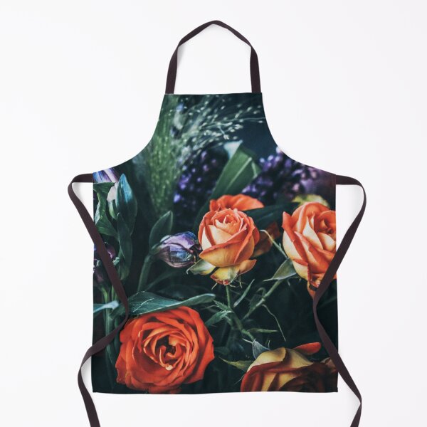 Item preview, Flower Bouquet With Orange Roses Purple Flowers designed and sold by ONORMAL.