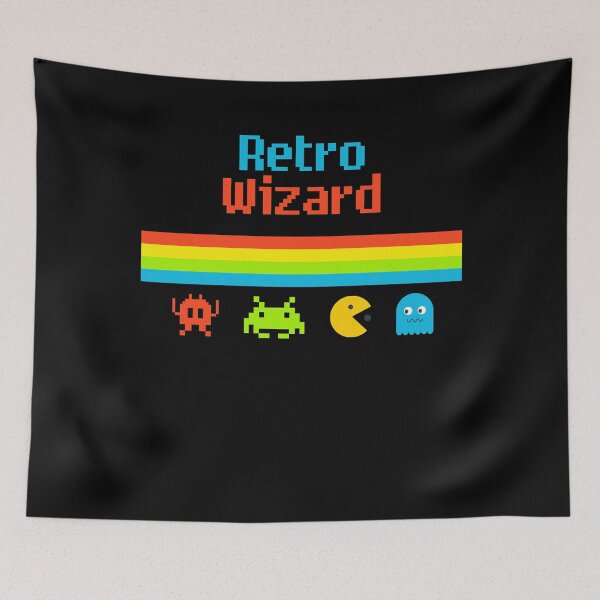 Aperçu de l'œuvre Retro Wizard Gamer 8-Bit créée et vendue par ConnieLouise44.