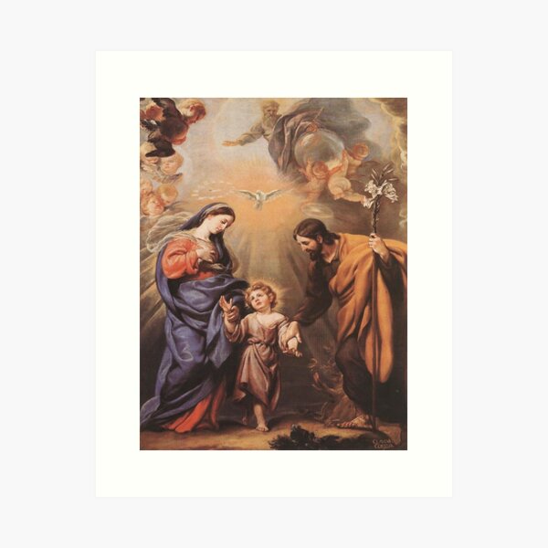 Aperçu de l'œuvre La Sainte Famille de Claudio Coello créée et vendue par mosfunky.