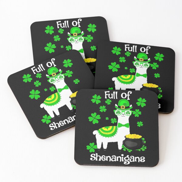 Item preview, Full Of Shenanigans Funny St. Patrick_s Day Llama Lover  designed and sold by KevinGardner1.