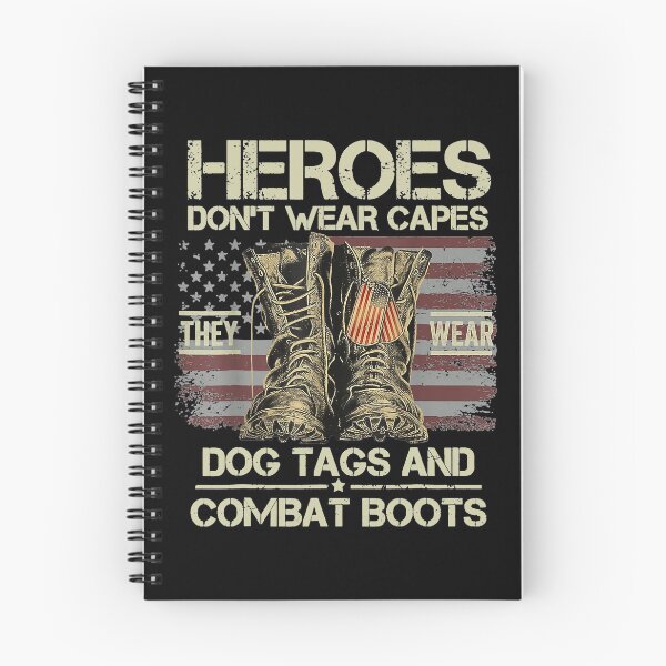 Item preview, Heros Don't Wear Capes They Wear Dog Tags And Combat Boots designed and sold by abbottdominic.