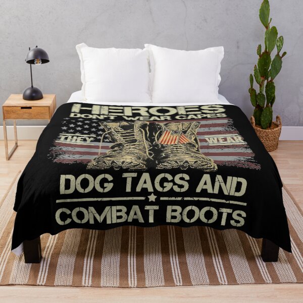 Item preview, Heros Don't Wear Capes They Wear Dog Tags And Combat Boots designed and sold by abbottdominic.
