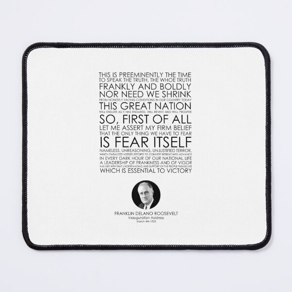 Item preview, Franklin Delano Roosevelt, Inauguration Address, Great Speeches, Great Quotes, Famous Speeches, Famous Quotes, Quotes, Speeches designed and sold by rigisdesign.