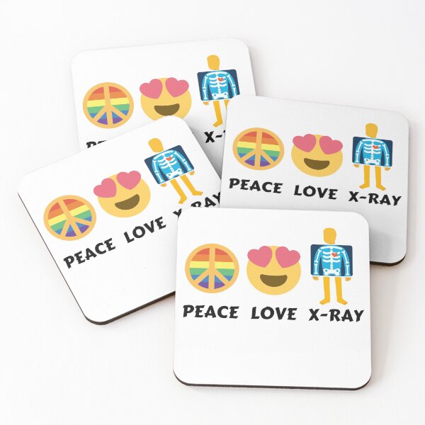 Item preview, Peace Love X-Ray Radiology Tech Gifts For Men Women Rad RTR T-Shirt designed and sold by world-of-things.
