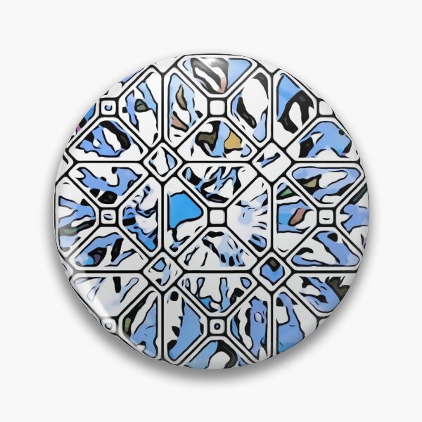 Item preview, Abstract print in shades of blue designed and sold by BJG1966.